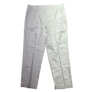 J. Jill Linen‎ Stretch Pull On Casual Pants Petite M Relax Summer Fits 31"